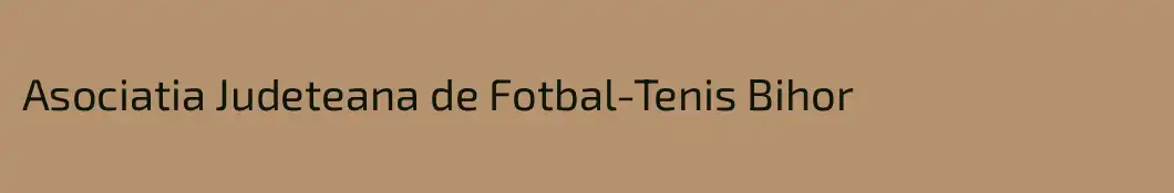 Asociatia Judeteana de Fotbal-Tenis Bihor